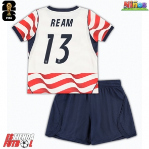 Estados Unidos Tim Ream #13 Primera Equipación Niños Mundial 2026 Manga Corta (+ Pantalones cortos)